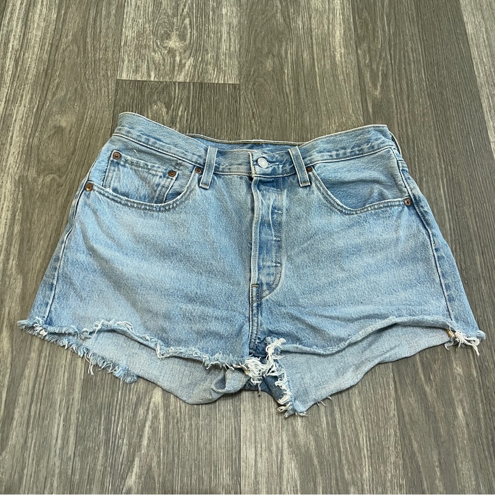 Levi’s 501 Distressed Denim Shorts